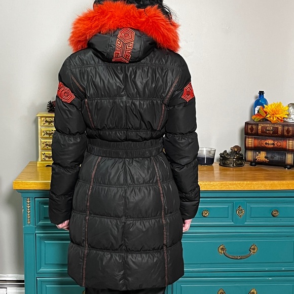 Black and red winter coat. size small. - Picture 3 of 7
